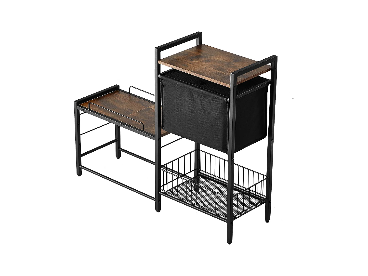 Support de Gamelle Surélevée Réglable pour Chiens SucceBuy, avec Rangement et Bols Surélevés