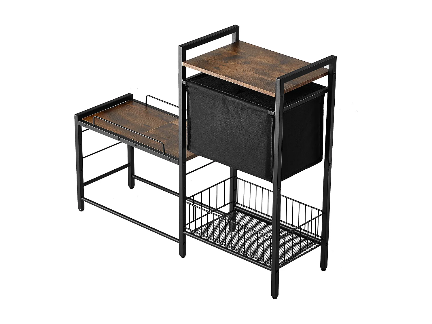 Support de Gamelle Surélevée Réglable pour Chiens SucceBuy, avec Rangement et Bols Surélevés