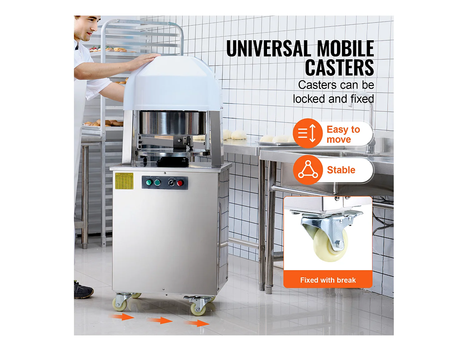 Diviseuse de Pâte Électrique SucceBuy, 20 Pièces, Automatique, pour Boulangerie