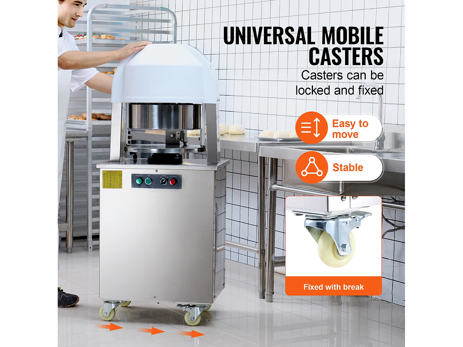 Divisore Elettrico per Impasti SucceBuy, 20 Pezzi, Automatico, per Panifici