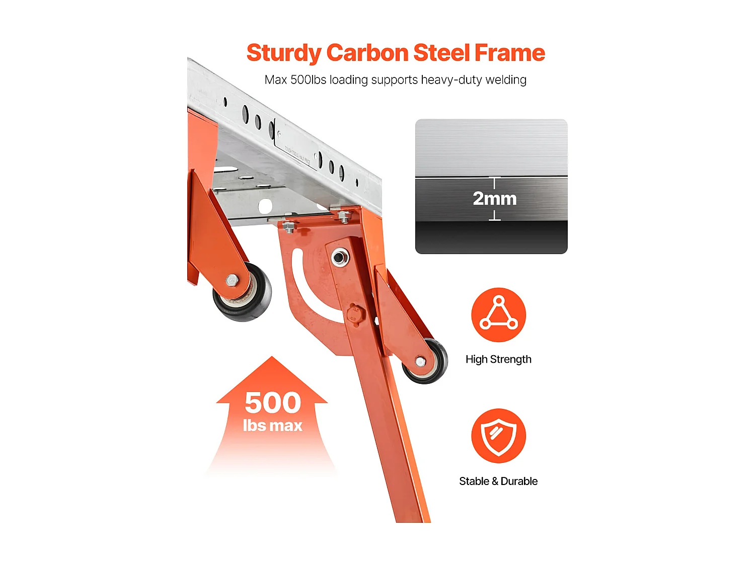 Tavolo da Saldatura, SucceBuy Tavolo da Saldatura 53.3 × 111.8 cm 227 kg Banco da Lavoro Pieghevole Regolabile in Altezza