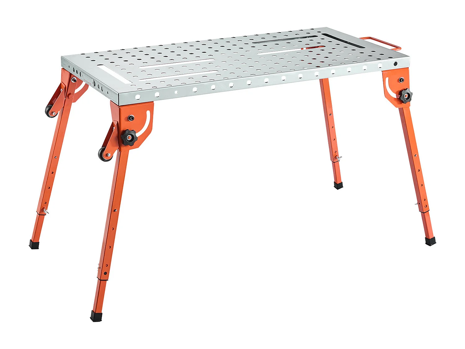 Tavolo da Saldatura, SucceBuy Tavolo da Saldatura 53.3 × 111.8 cm 227 kg Banco da Lavoro Pieghevole Regolabile in Altezza