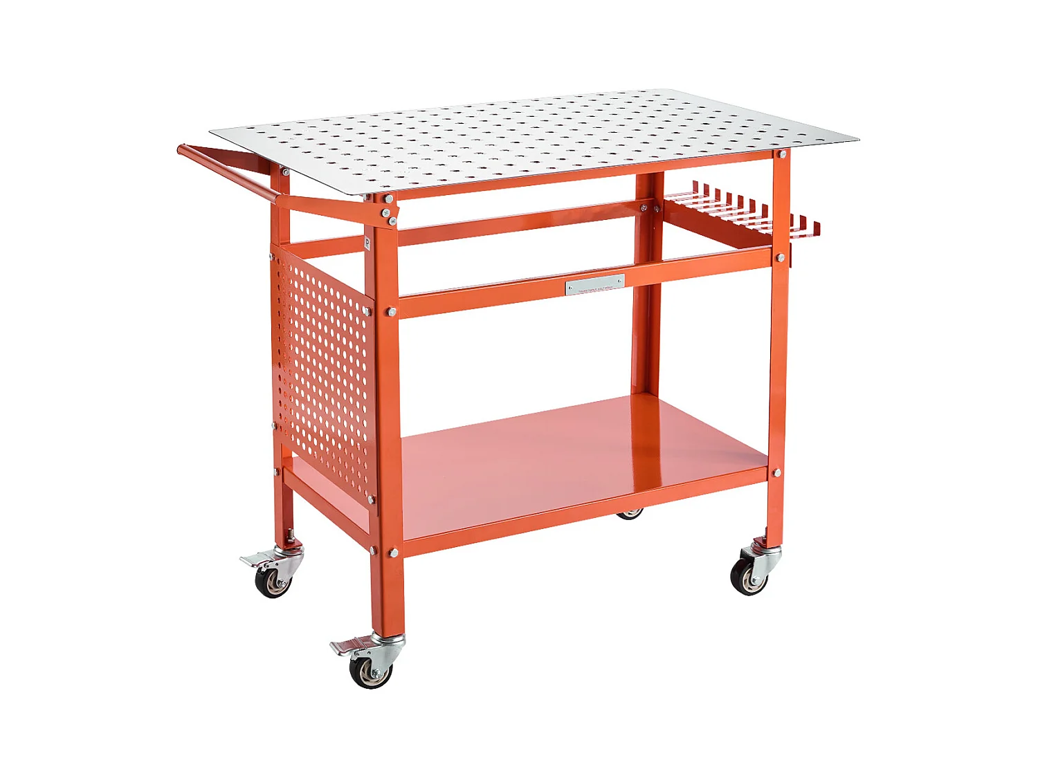 Table de Soudage, SucceBuy Table de Soudage 101.6 × 60.96 cm Capacité 363 kg avec Roulettes