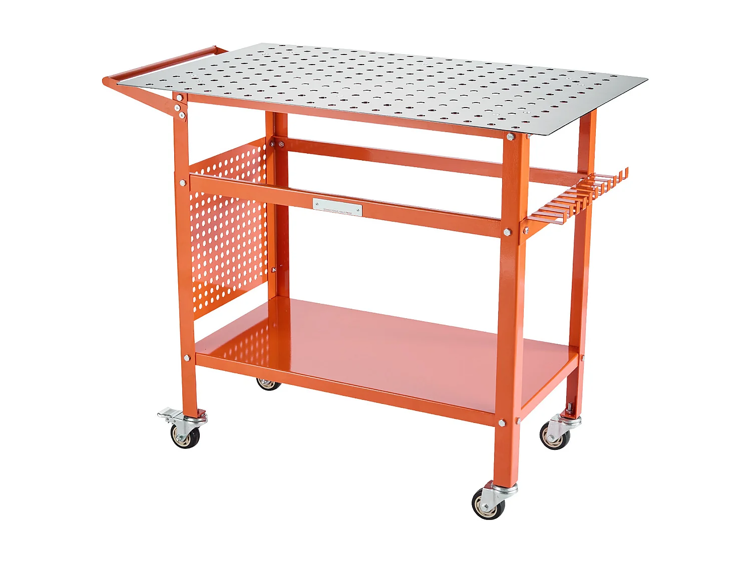 Table de Soudage, SucceBuy Table de Soudage 101.6 × 60.96 cm Capacité 363 kg avec Roulettes