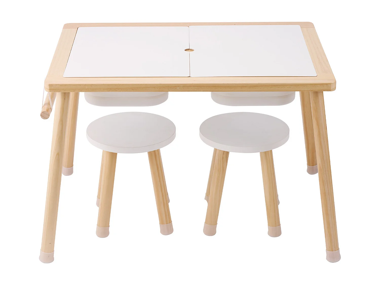 Sensorische Tafel, SucceBuy Sensorische Tafel en Stoelset voor Kinderen met 2 Bakken