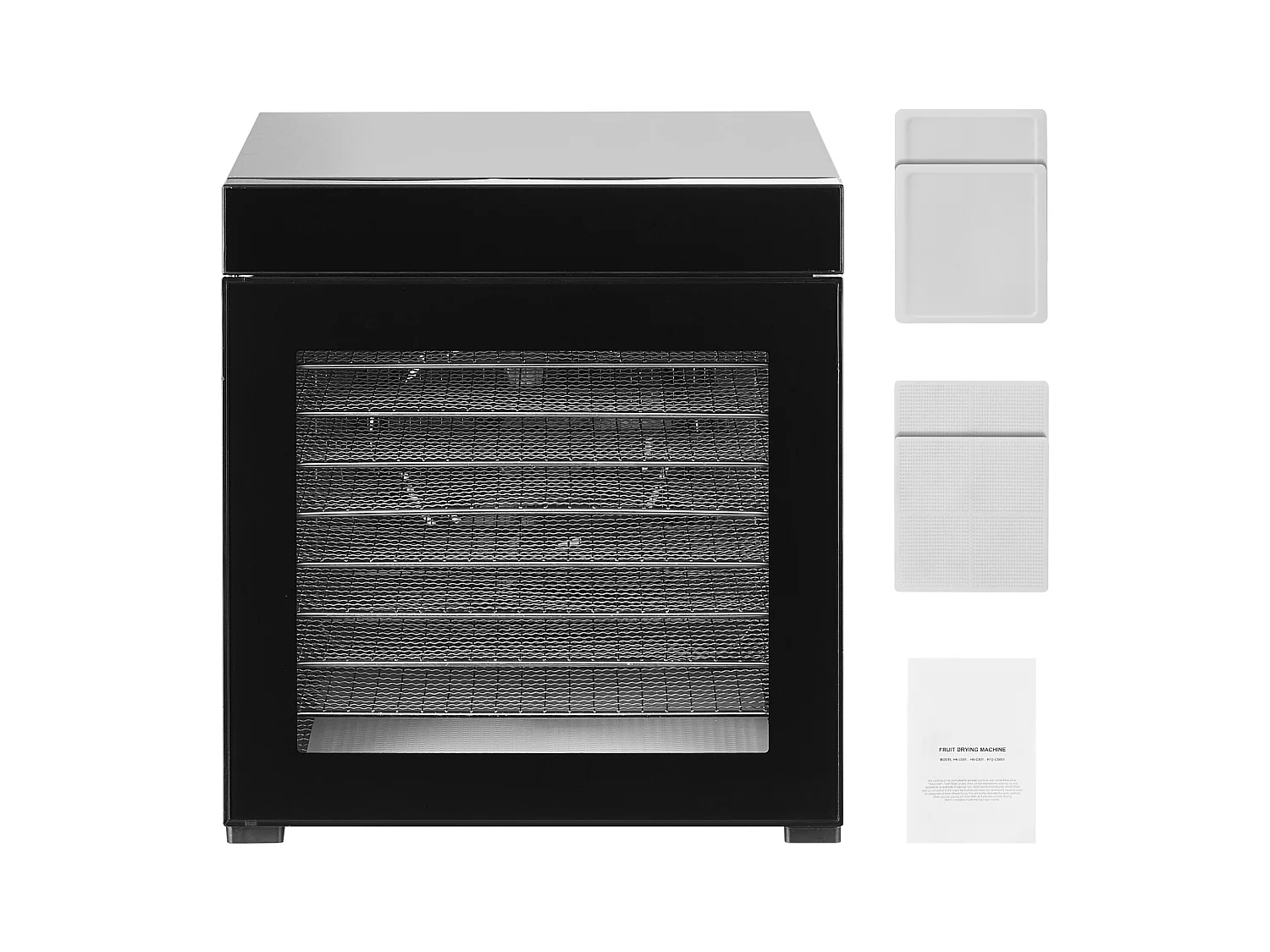 Déshydrateur Alimentaire SucceBuy, 10 Plateaux-Acier Inoxydable, 1000W, pour le Séchage Saccadé et de Fruit