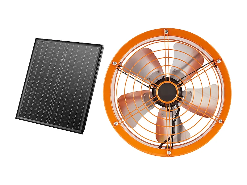 Ventilador de Extração de Galeria SucceBuy, Ventilador Axial, 35,6 cm, 36,8 m³/min com Termostato Ajustável