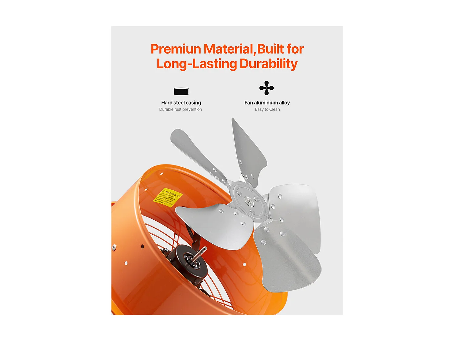 Ventola Estrattiva per Soffitto SucceBuy, Ventola Assiale, 35,6 cm, 36,8 m³/min con Termostato Regolabile