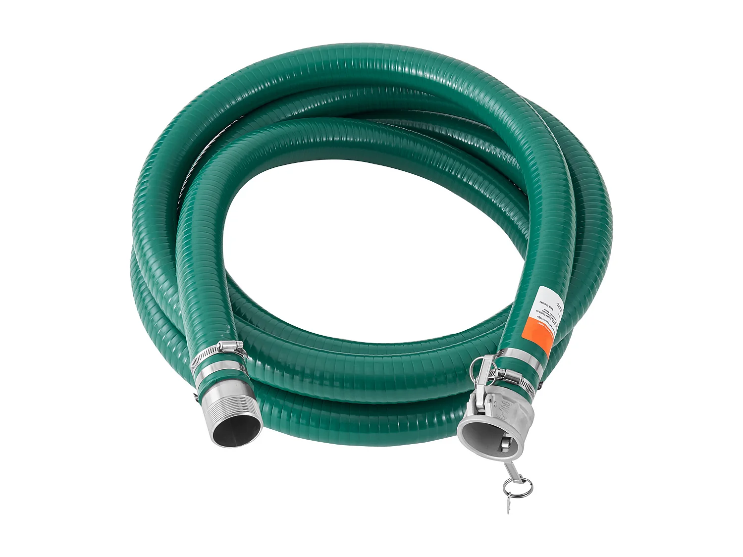 Manguera de Aspiración SucceBuy, 50,8 mm x 6,1 m, Kit de Calidad Verde, con Conectores