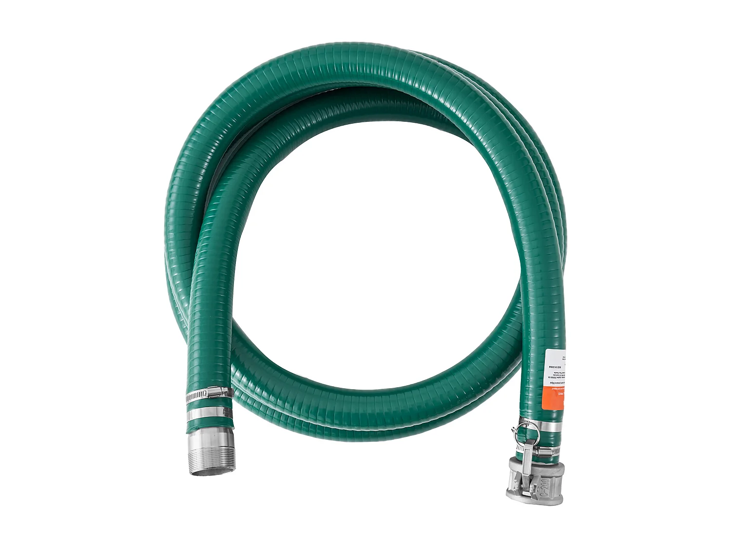 Manguera de Aspiración SucceBuy, 50,8 mm x 6,1 m, Kit de Calidad Verde, con Conectores