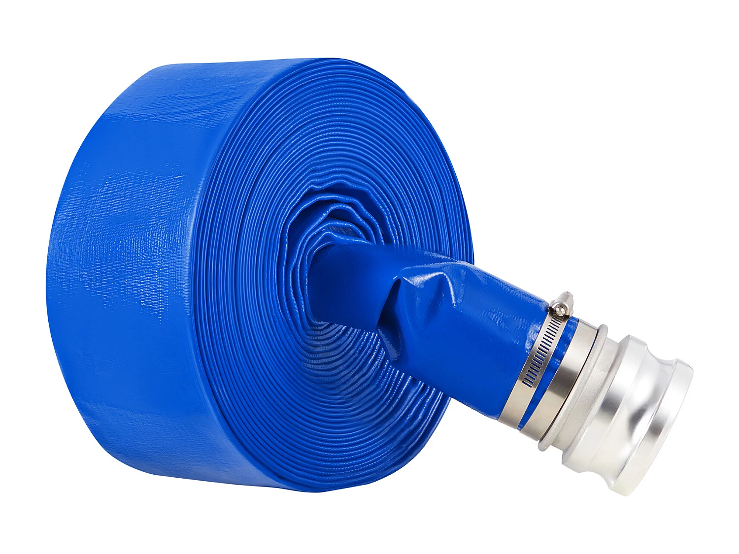 Tuyau de Lavage à Contre-Courant SucceBuy, 76,2mmx15,24m, PVC Bleu, Raccordements Complets, Pour Usines, Piscines, Chantiers de construction