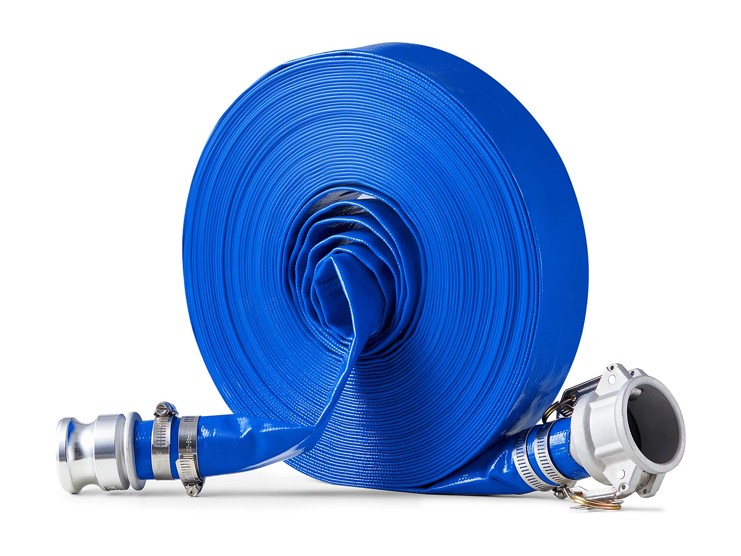 Tuyau de Lavage à Contre-Courant SucceBuy, 38,1mmx30,48m, PVC Bleu, Raccordements Complets, Pour Usines, Piscines, Chantiers de construction