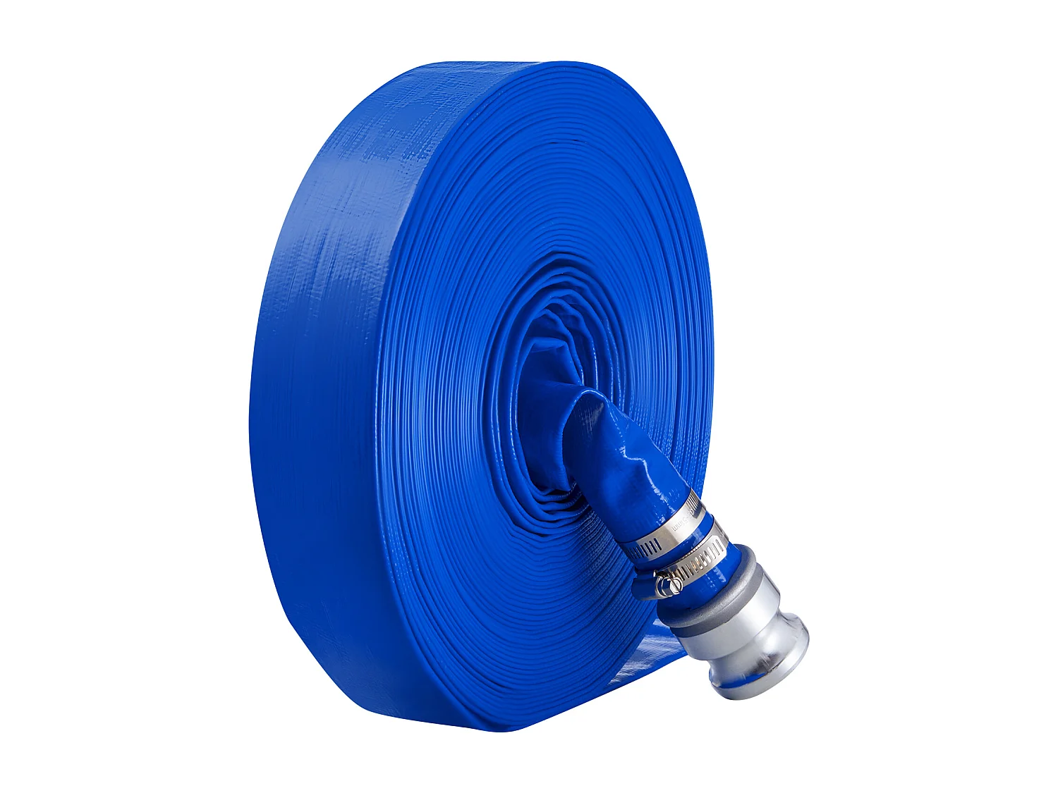 Tuyau de Lavage à Contre-Courant SucceBuy, 38,1mmx30,48m, PVC Bleu, Raccordements Complets, Pour Usines, Piscines, Chantiers de construction