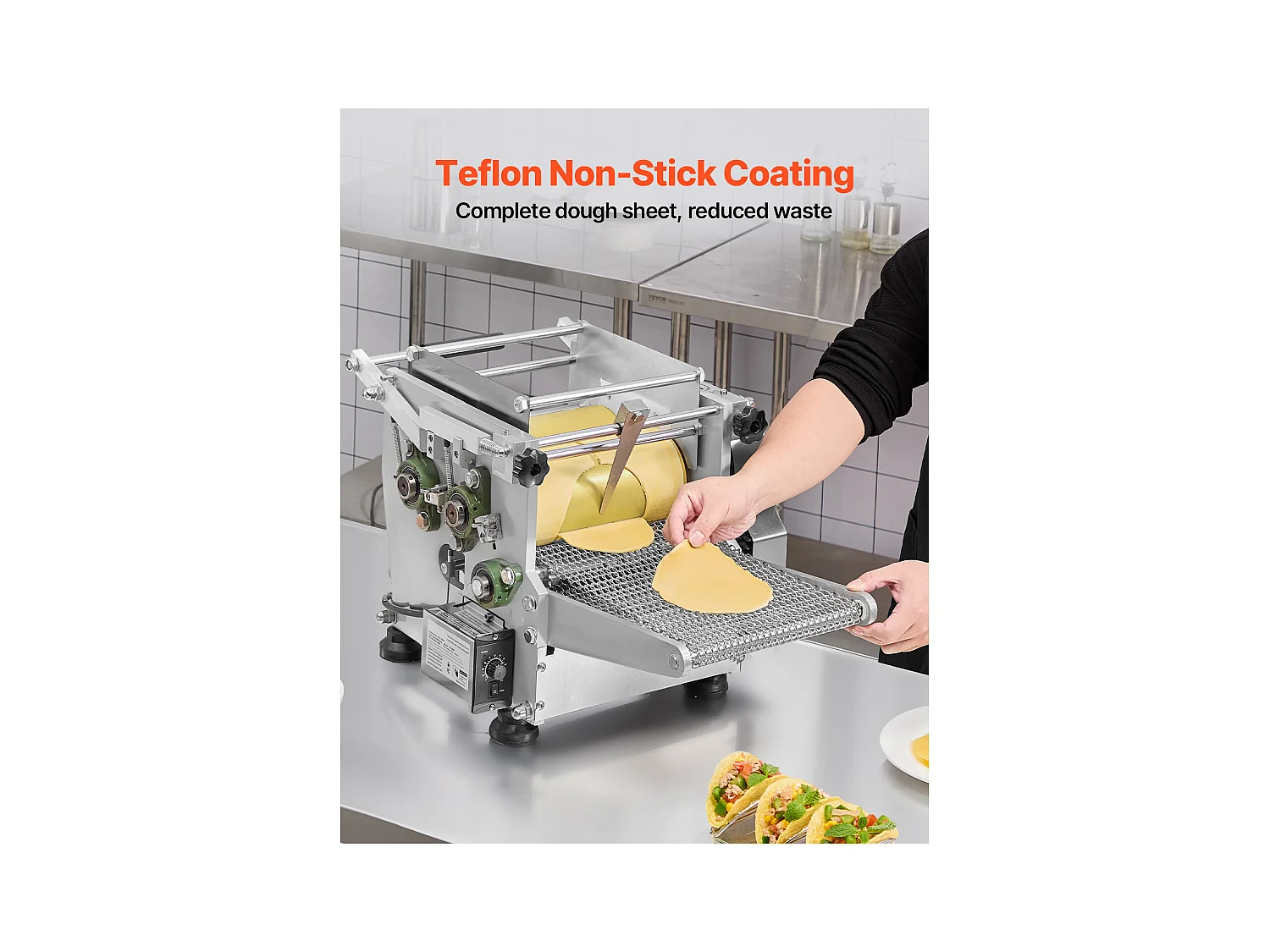 Macchina Automatica per Tortillas SucceBuy, di Mais, Diametro 14 cm, per Ristoranti a Domicilio, Food Truck, Ristoranti e Bar