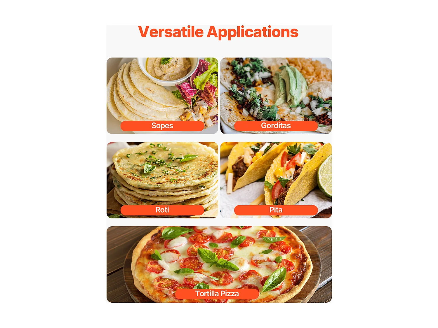 Machine Automatique pour Tortillas SucceBuy, de Maïs, avec Deux Moules, pour Restaurants à Domicile, Food-Trucks, Restaurants et Cafés