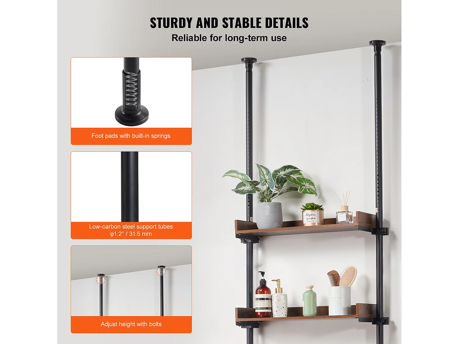 Rangement sur la Toilette SucceBuy, 4 Niveaux, Économiseur d'Espace, Organisateur