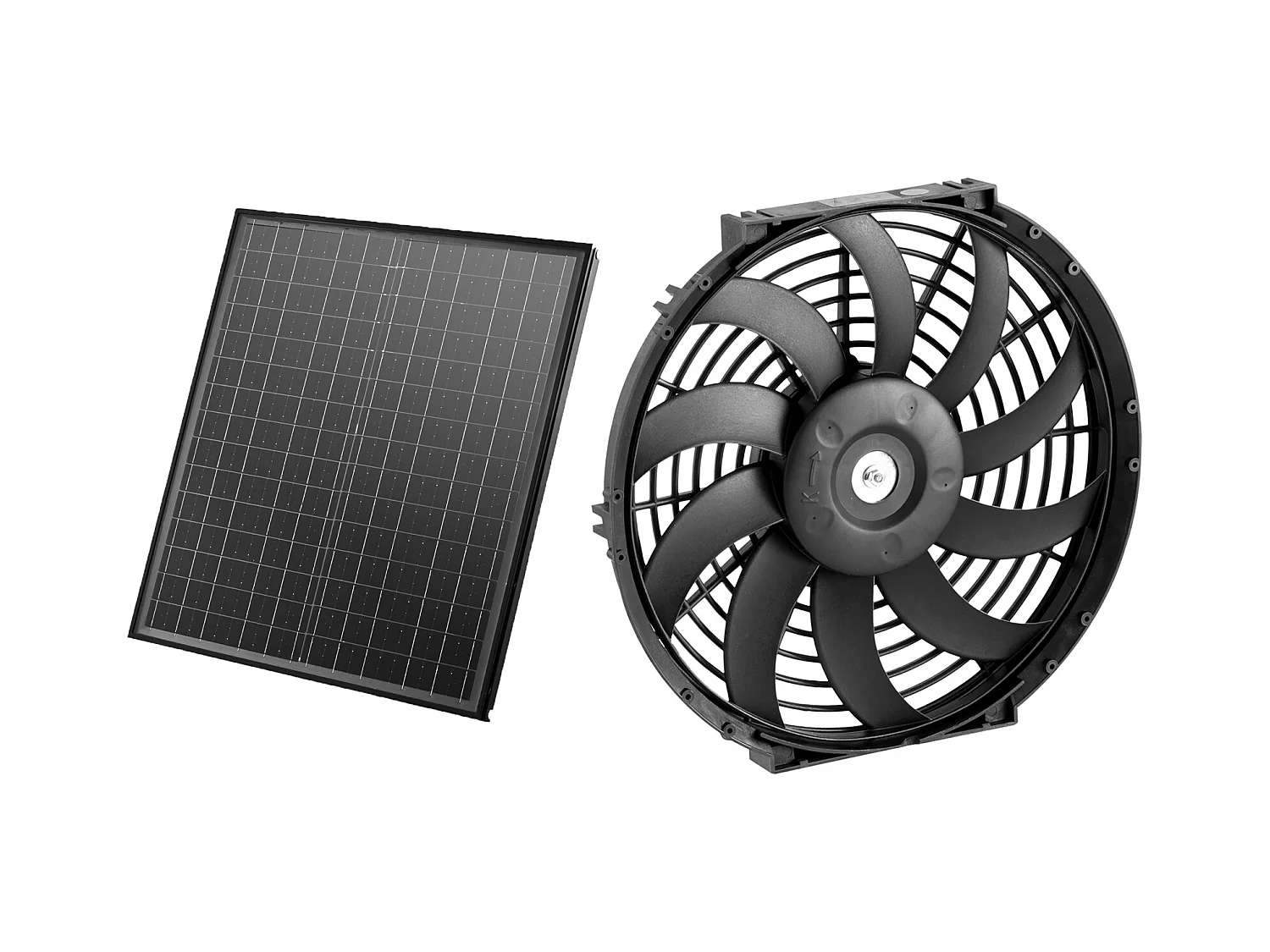 Dachboden-Entlüftungsventilator SucceBuy , Axialventilator, 30,5 cm, 36,8 m³/min mit Einstellbarem Thermostat