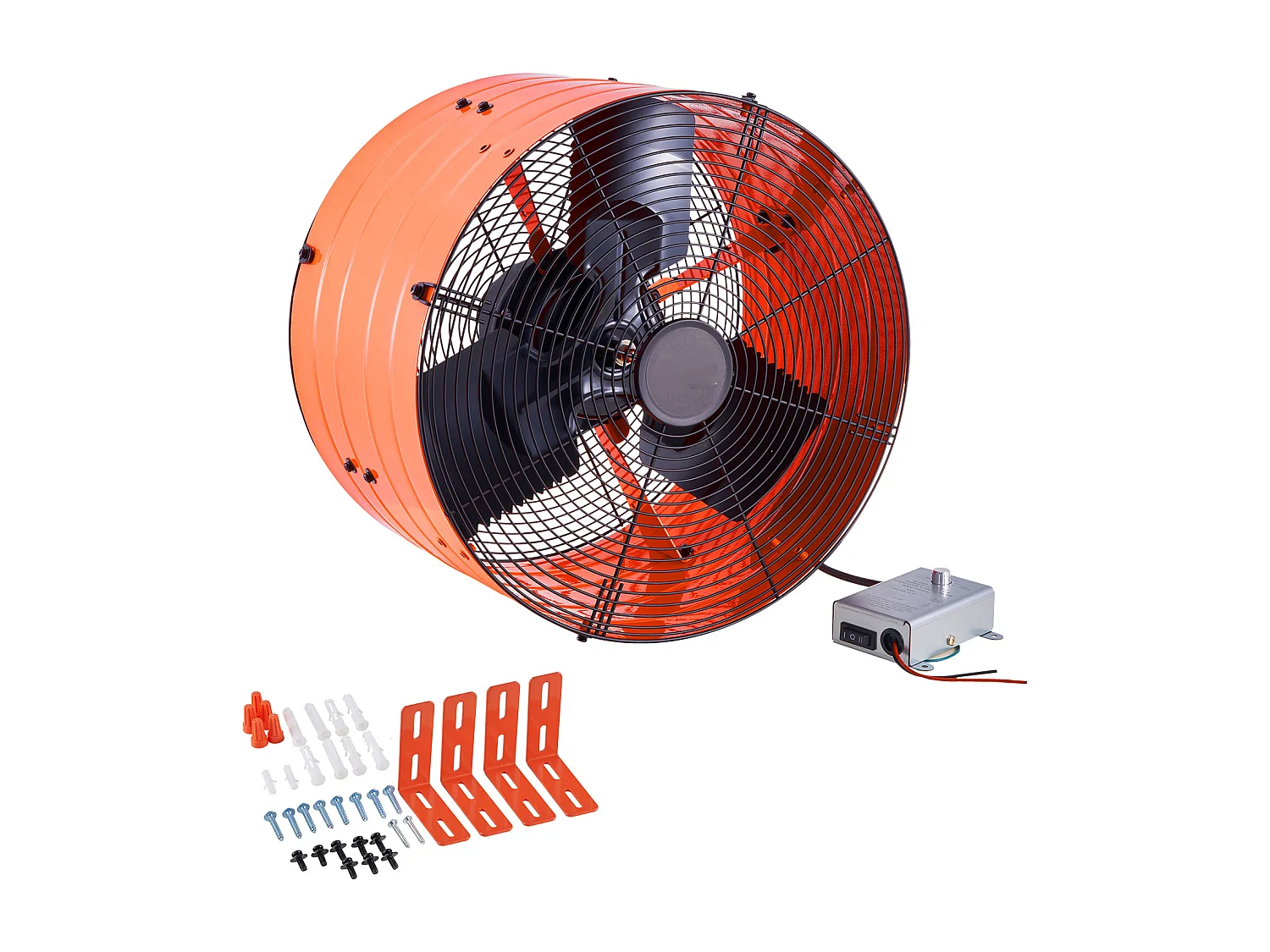 Ventilateur d'Extraction de Grenier SucceBuy, 83.2 m³/min, 42 x 27,5 cm avec Thermostat Ajustable