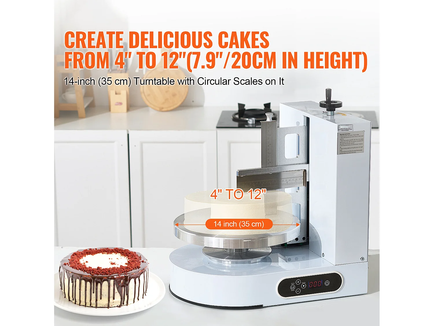 Taartdecoratiemachine SucceBuy, voor Taarten van 10,2-30,5 cm