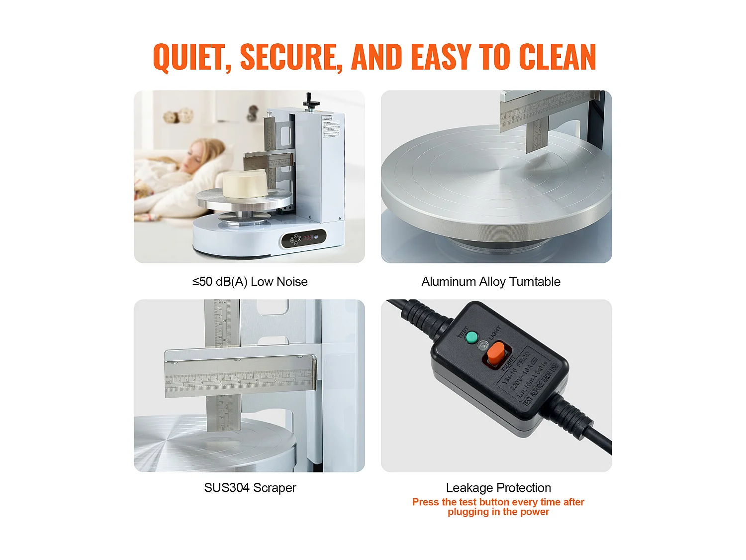 Taartdecoratiemachine SucceBuy, voor Taarten van 10,2-30,5 cm