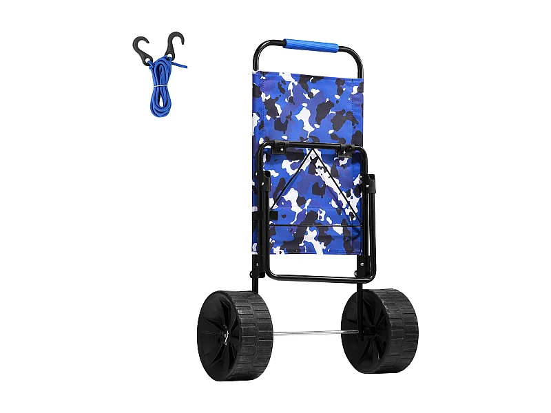 Chariot de Plage avec Grandes SucceBuy, 25 cm PE Solid Wheels pour la Plage et le Jardinage