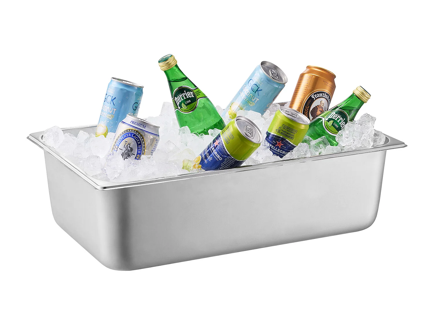 Lebensmittelausstellungscontainer für Theken SucceBuy , mit Schale für 4 Gewürzgefäße