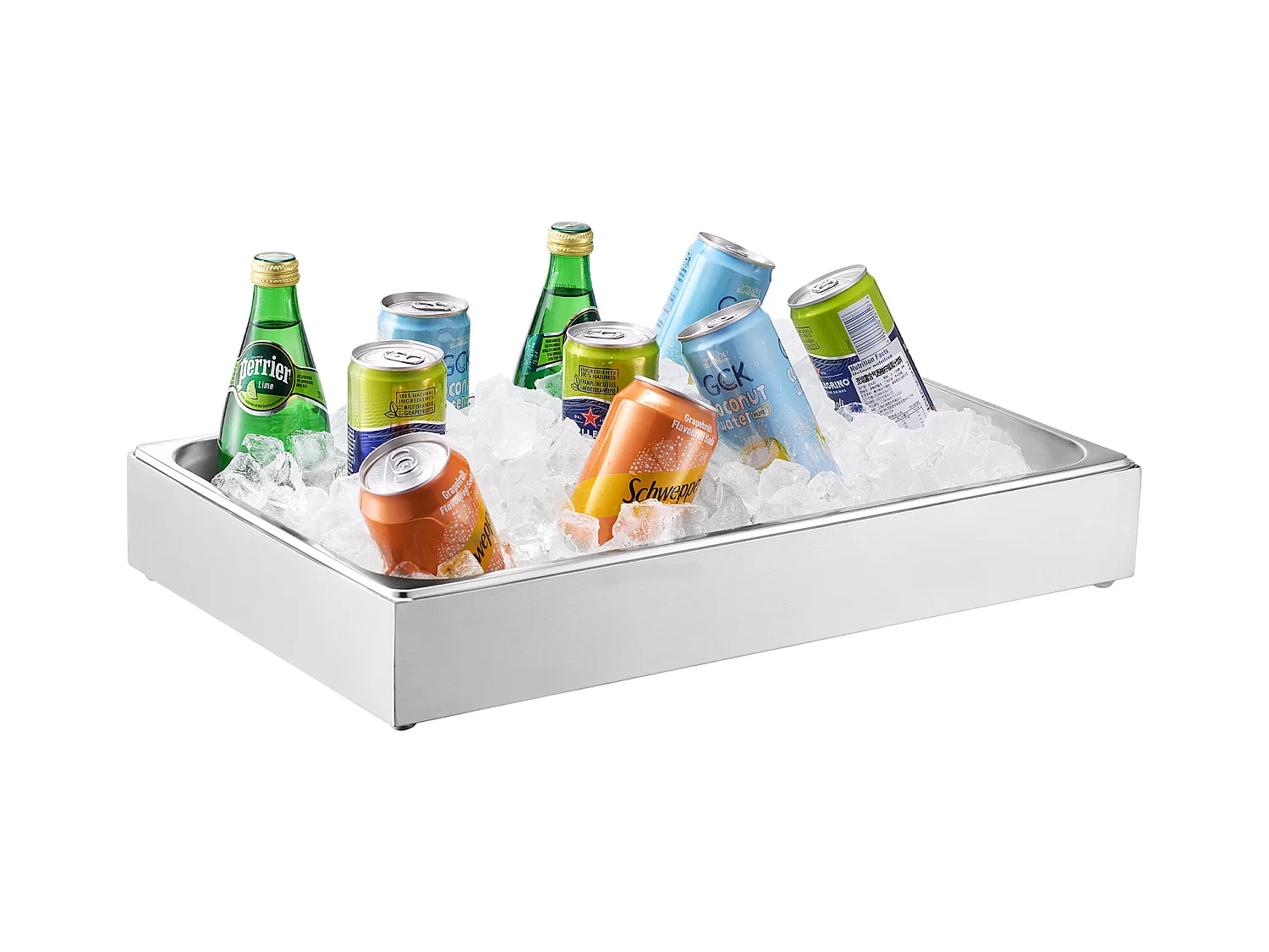 Conteneur d'Affichage Alimentaire de Comptoir SucceBuy, avec Couvercle pour Condiments