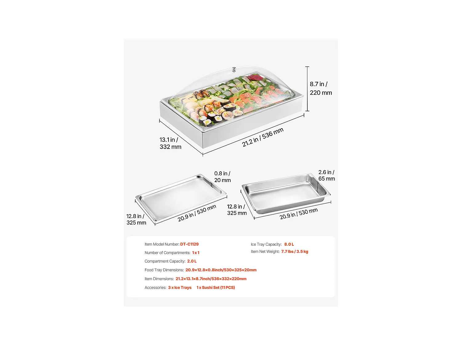 Distributeur d'Épices SucceBuy, avec 1 Compartiment et Couvercle Incurvé, 1 Compartiment