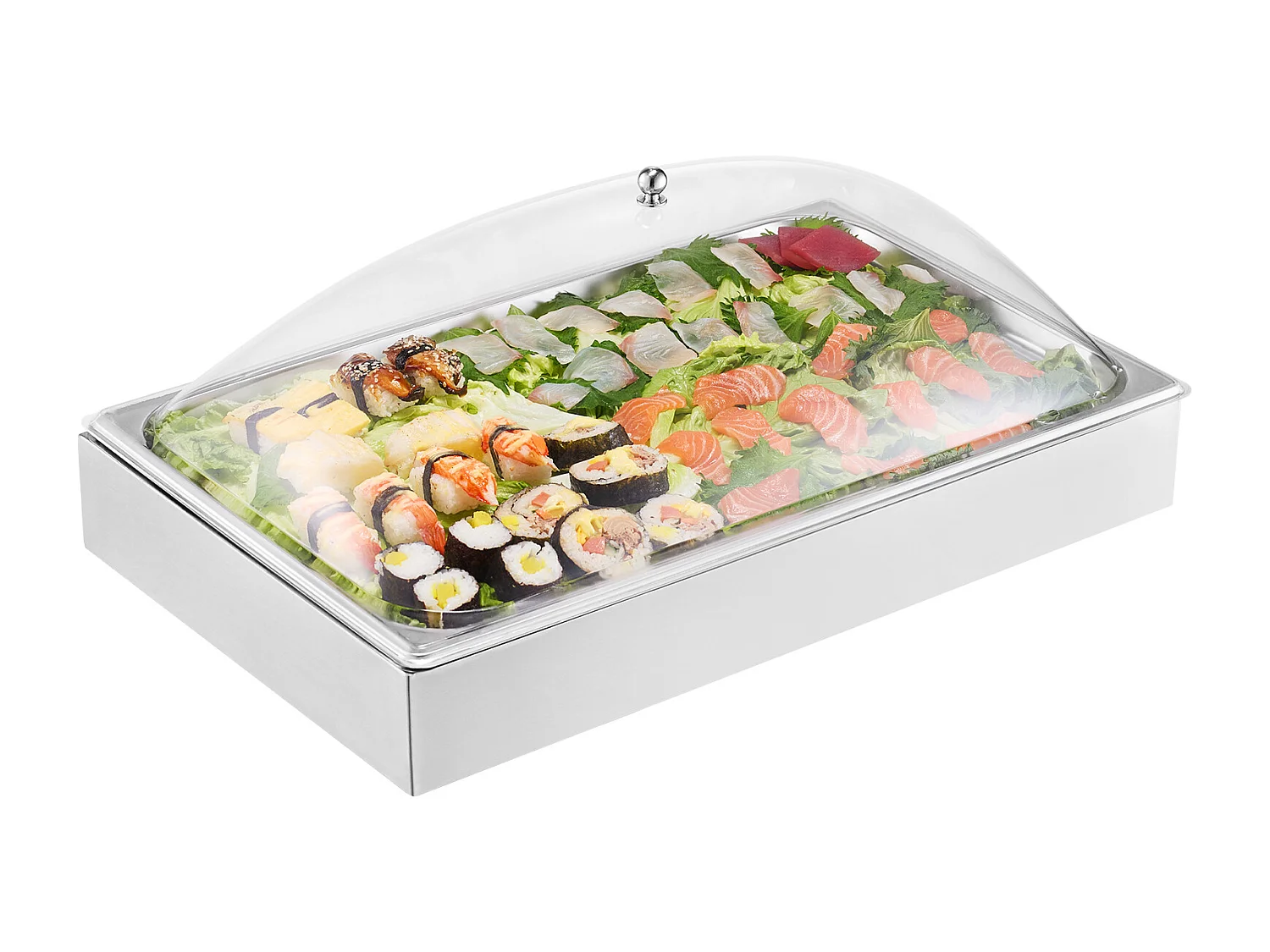 Kruidendispenser SucceBuy, met 1 Compartiment en Gebogen Deksel, 1 Compartiment, Roestvrij Staal, Robuust en Eenvoudig te Reinigen