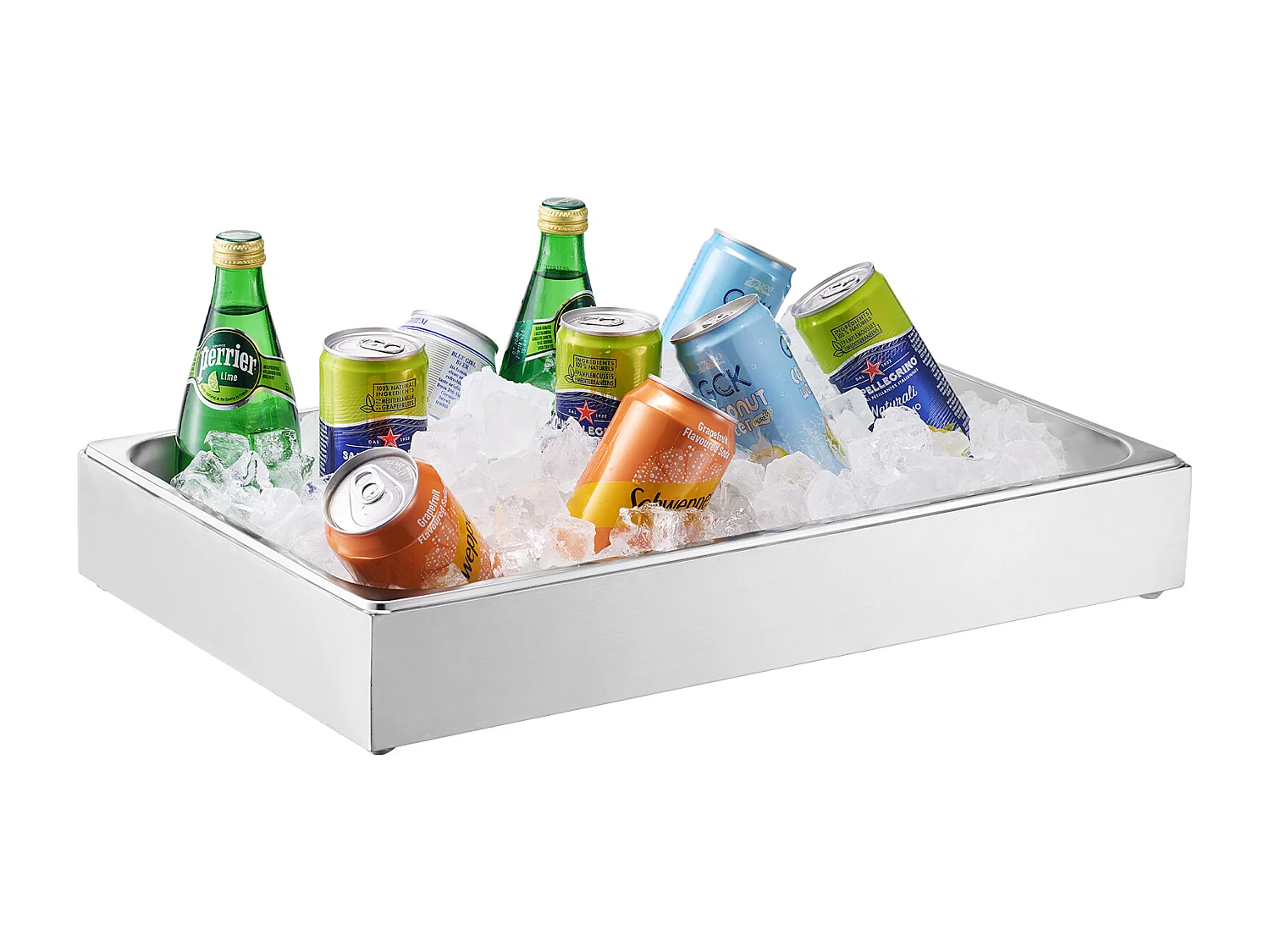 Kruidendispenser SucceBuy, met 1 Compartiment en Gebogen Deksel, 1 Compartiment, Roestvrij Staal, Robuust en Eenvoudig te Reinigen