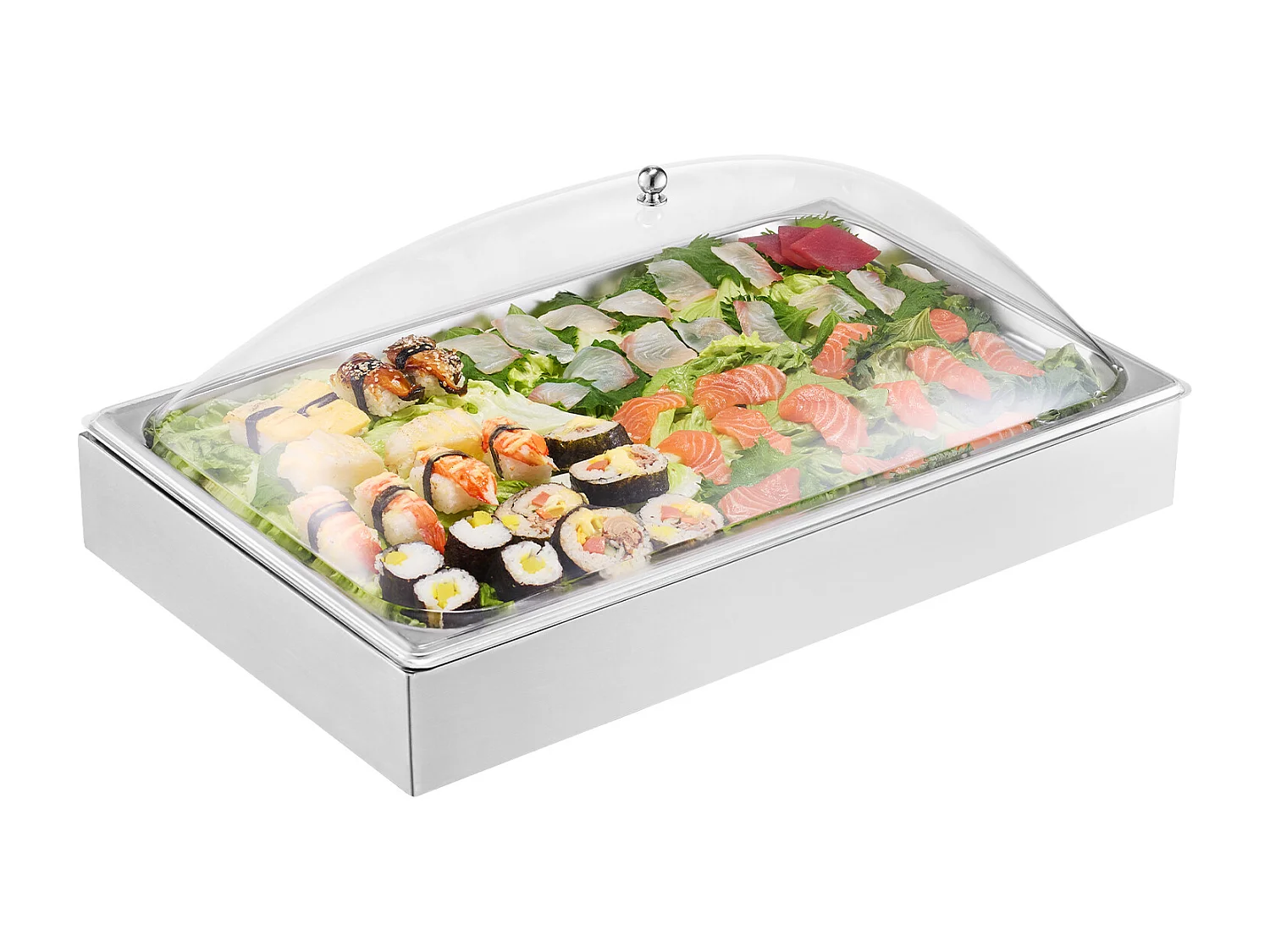 Kruidendispenser SucceBuy, met 1 Compartiment en Gebogen Deksel, 1 Compartiment, Roestvrij Staal, Robuust en Eenvoudig te Reinigen