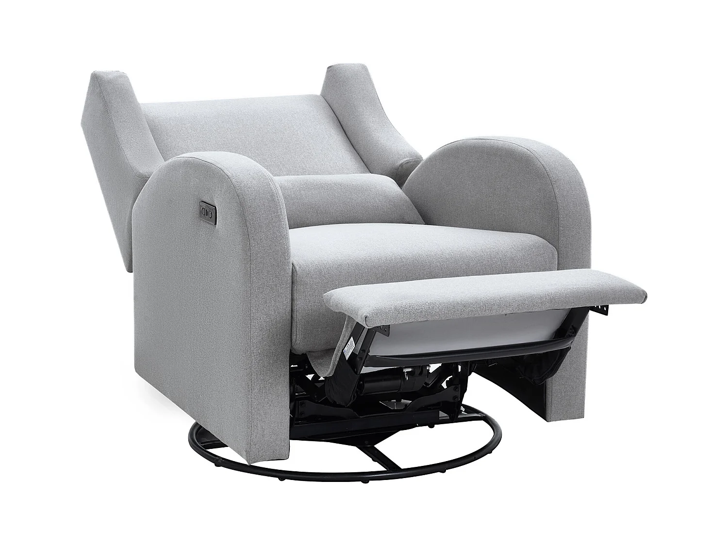 Fauteuil Inclinable et Pivotant Électrique SucceBuy, à Angle Réglable, Gris Clair