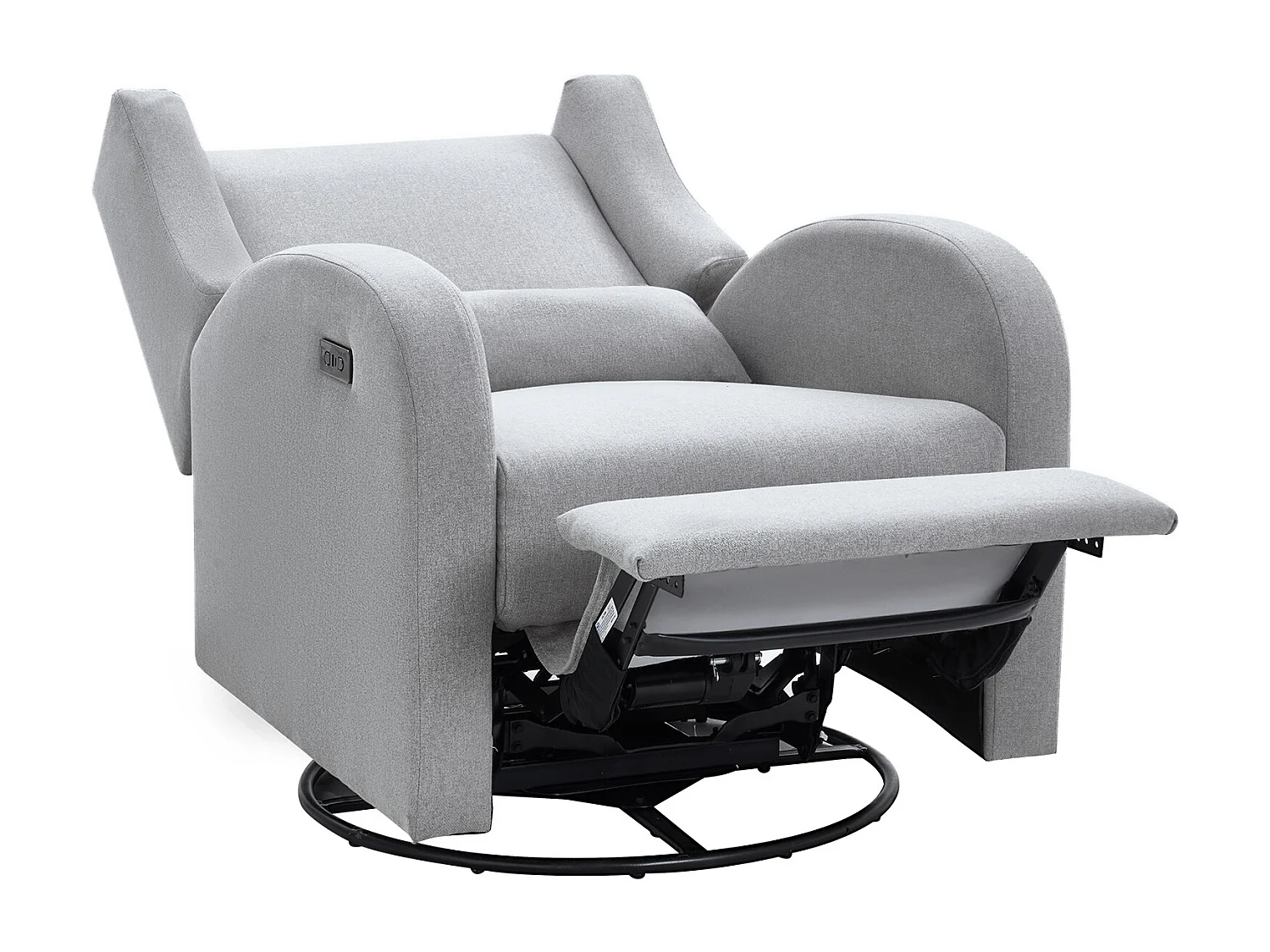 Fauteuil Inclinable et Pivotant Électrique SucceBuy, à Angle Réglable, Gris Clair