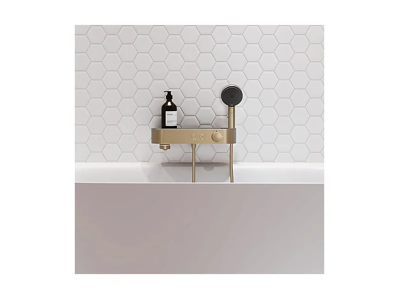 Mitigeur baignoire thermostatique HANSGROHE ShowerTablet Select 400 bronze brossé