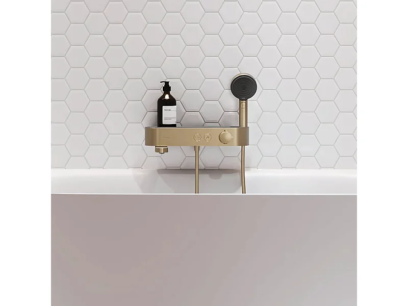 Mitigeur baignoire thermostatique HANSGROHE ShowerTablet Select 400 bronze brossé