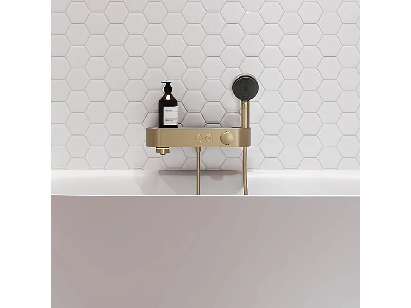 Mitigeur baignoire thermostatique HANSGROHE ShowerTablet Select 400 bronze brossé