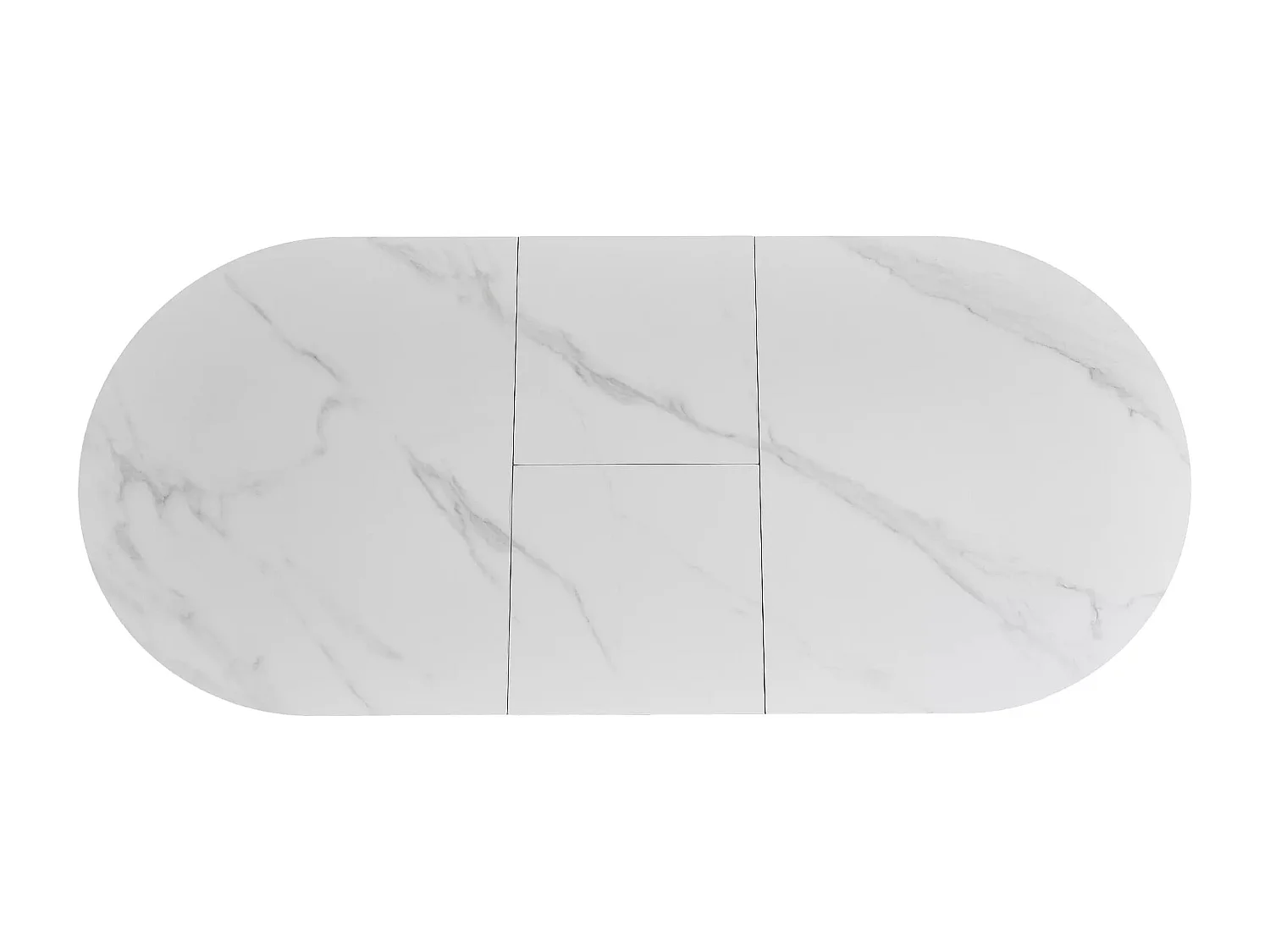 Table à manger Gaston Premium XL (75x140-180)/Extensible/Céramique/Blanc