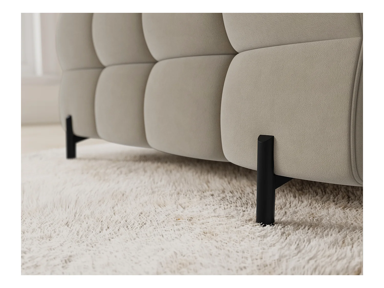 Canapé d'angle Brasilia UR/revêtement en tissu/lit et coffre de lit/Gris