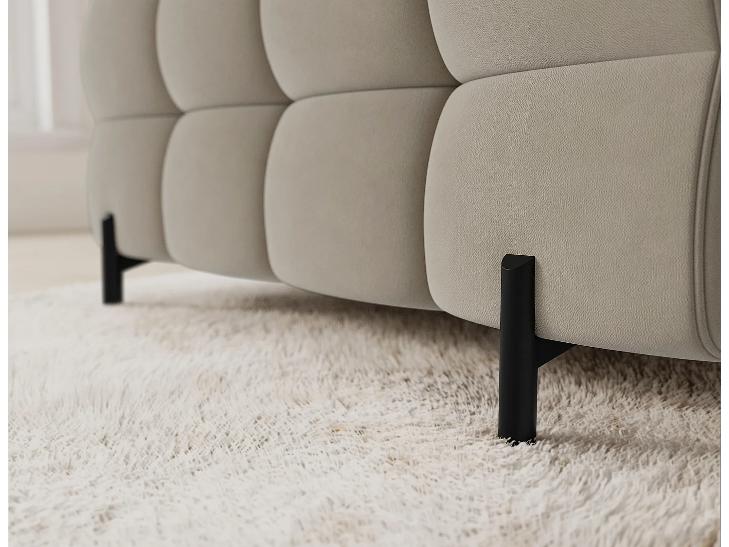 Canapé d'angle Brasilia UR/revêtement en tissu/lit et coffre de lit/Gris