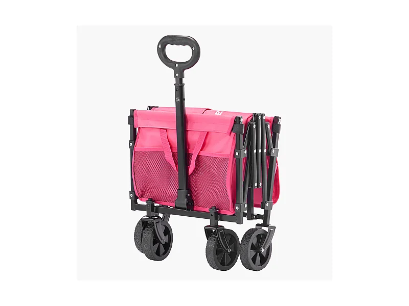 Transportwagen SucceBuy Robuuste Opvouwbare Tuinkar voor Buiten, 120 l, 102 kg, Roze