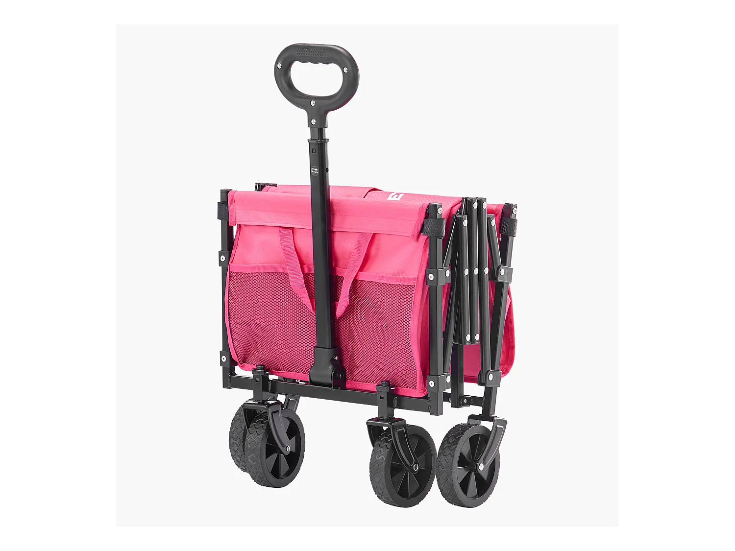 Chariot de Transport SucceBuy Chariot de Jardin Pliable Robuste Extérieur 120 L 102 kg Rose