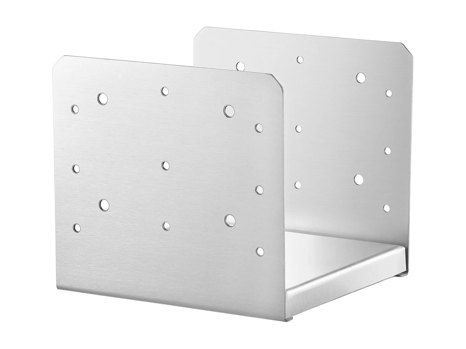 Kit de Supports SucceBuy 4Pcs 20 × 20 cm Support d'Ancrage de Poteau de Pont en Béton Réglable