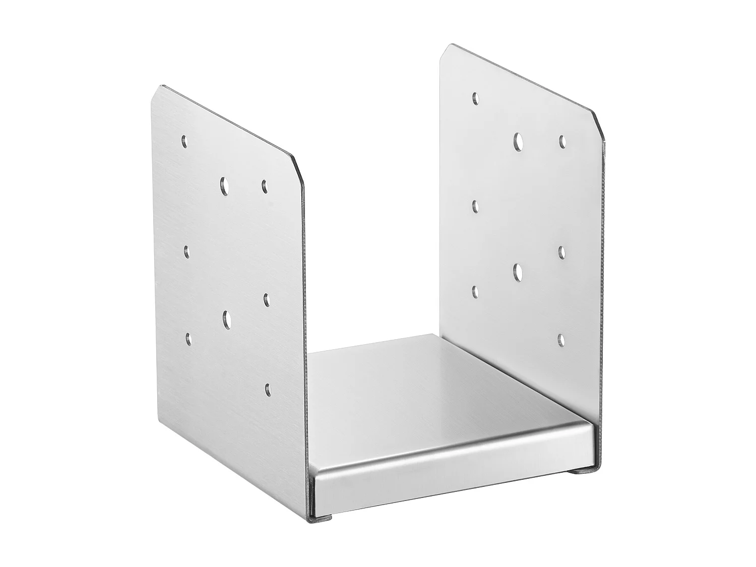 Kit de Supports SucceBuy Lot de 10 Supports d'Ancrage Réglables pour Poteaux de Terrasse en Béton 15 × 15 cm