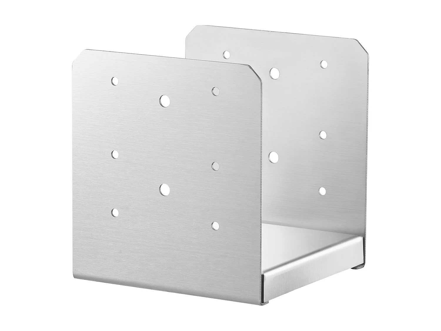 Kit de Supports SucceBuy Lot de 10 Supports d'Ancrage Réglables pour Poteaux de Terrasse en Béton 15 × 15 cm