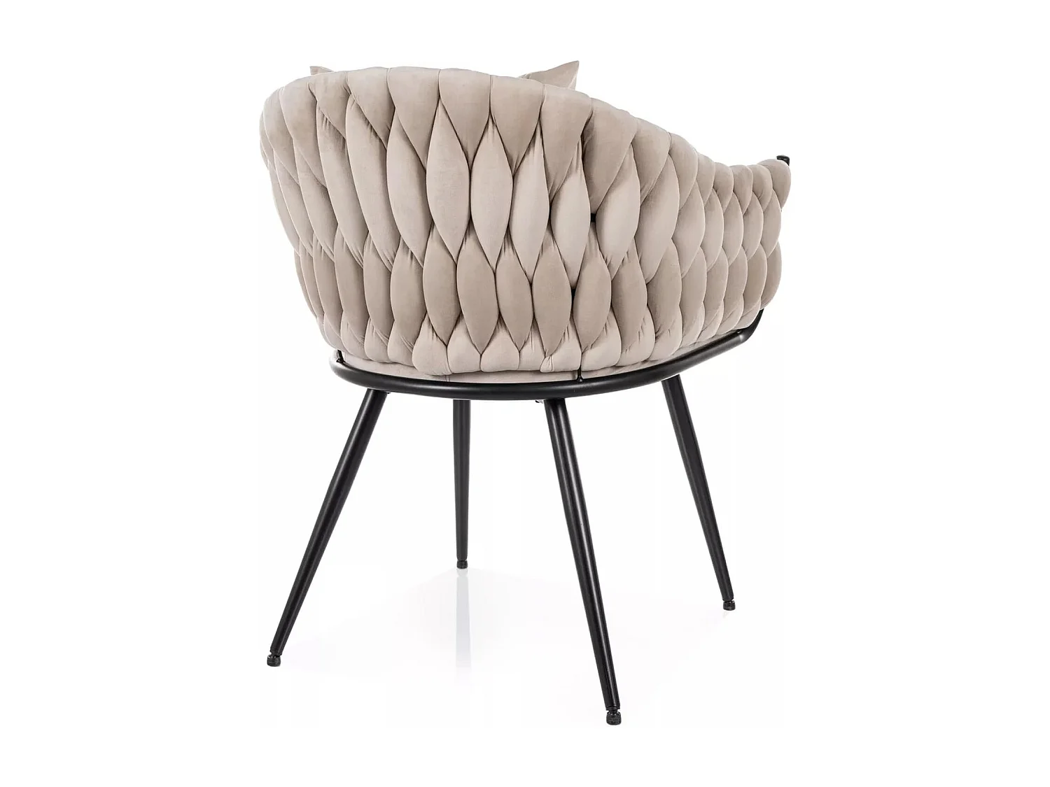 Sedia Nuvo/Velluto e Metallo/Beige