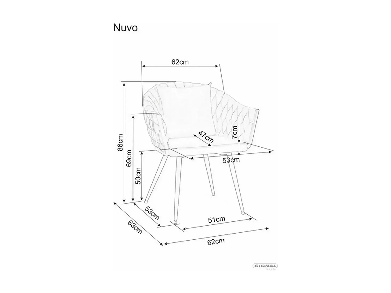 Sedia Nuvo/Velluto e Metallo/Beige