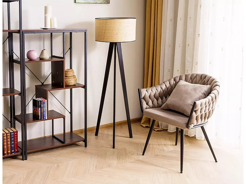 Sedia Nuvo/Velluto e Metallo/Beige