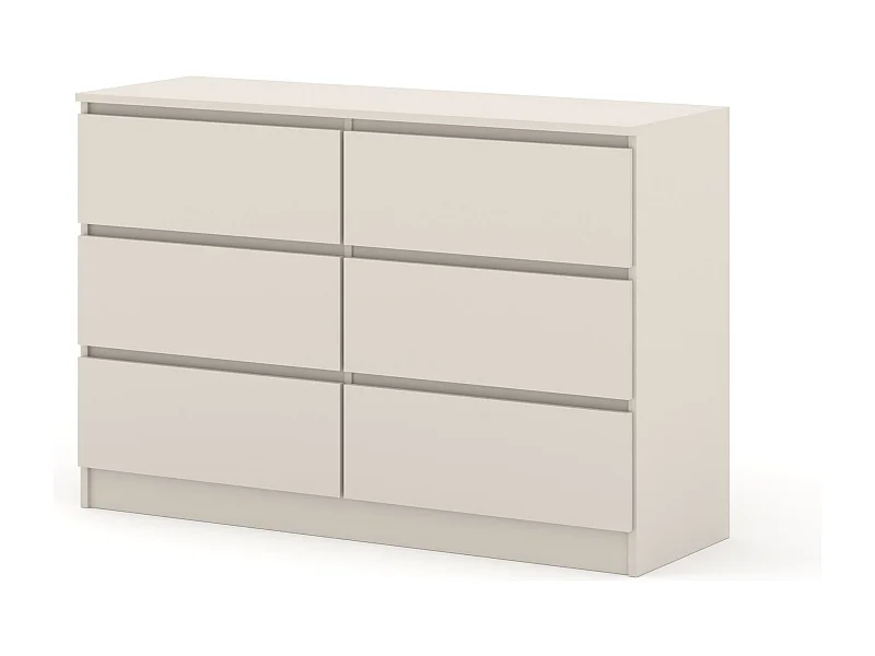Cómoda MAJA S6 120 cm color cashmere – 6 cajones