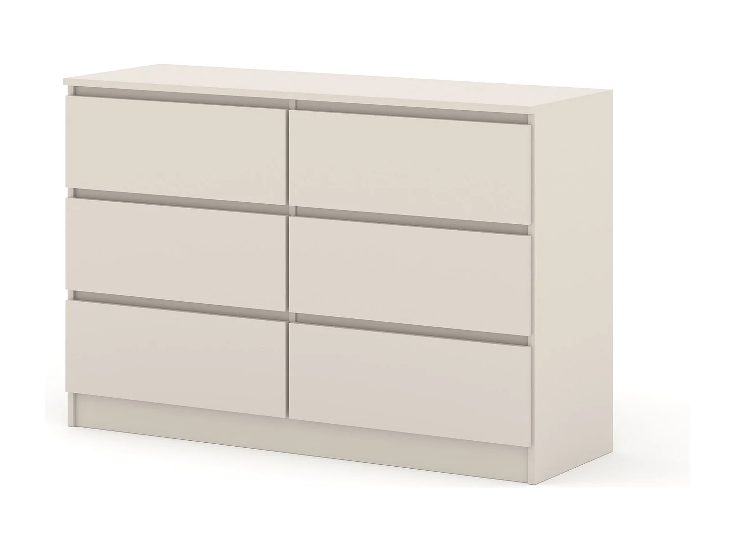 Cómoda MAJA S6 120 cm color cashmere – 6 cajones