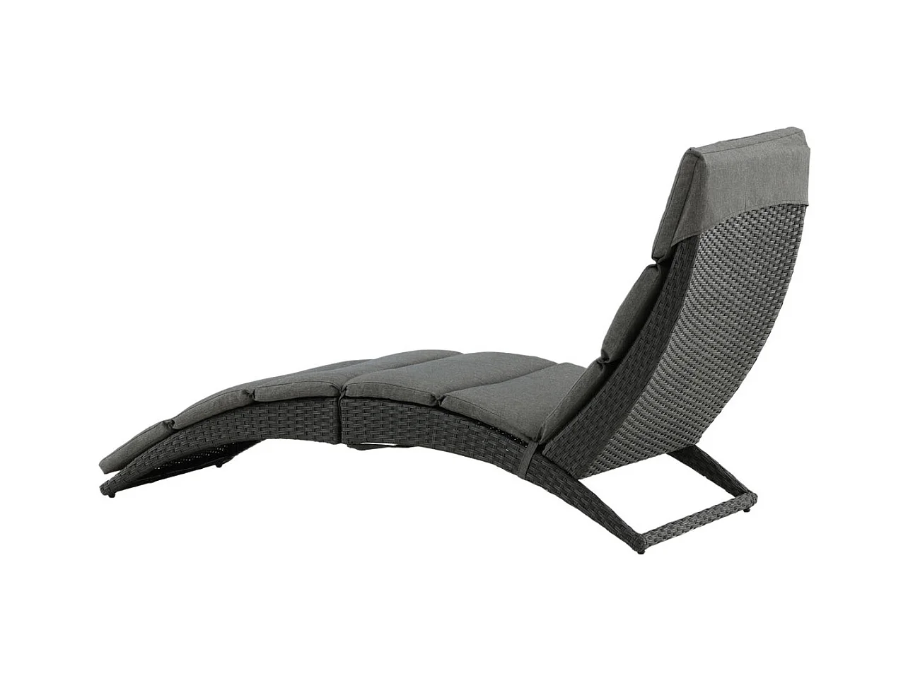 Chaise Longue "Archie" 158cm Noir